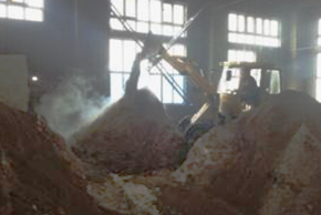中国 河北省 牛糞の堆肥化処理